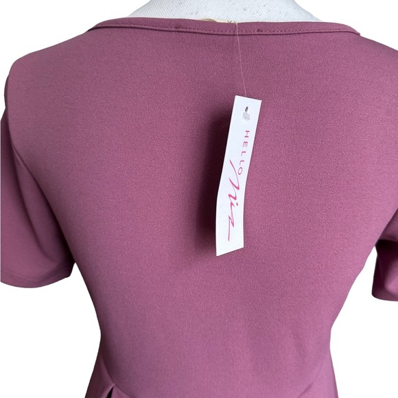 Hello Miz Women’s Maternity Short Sleeve Pleated Dress Size Small - Picture 6 of 17